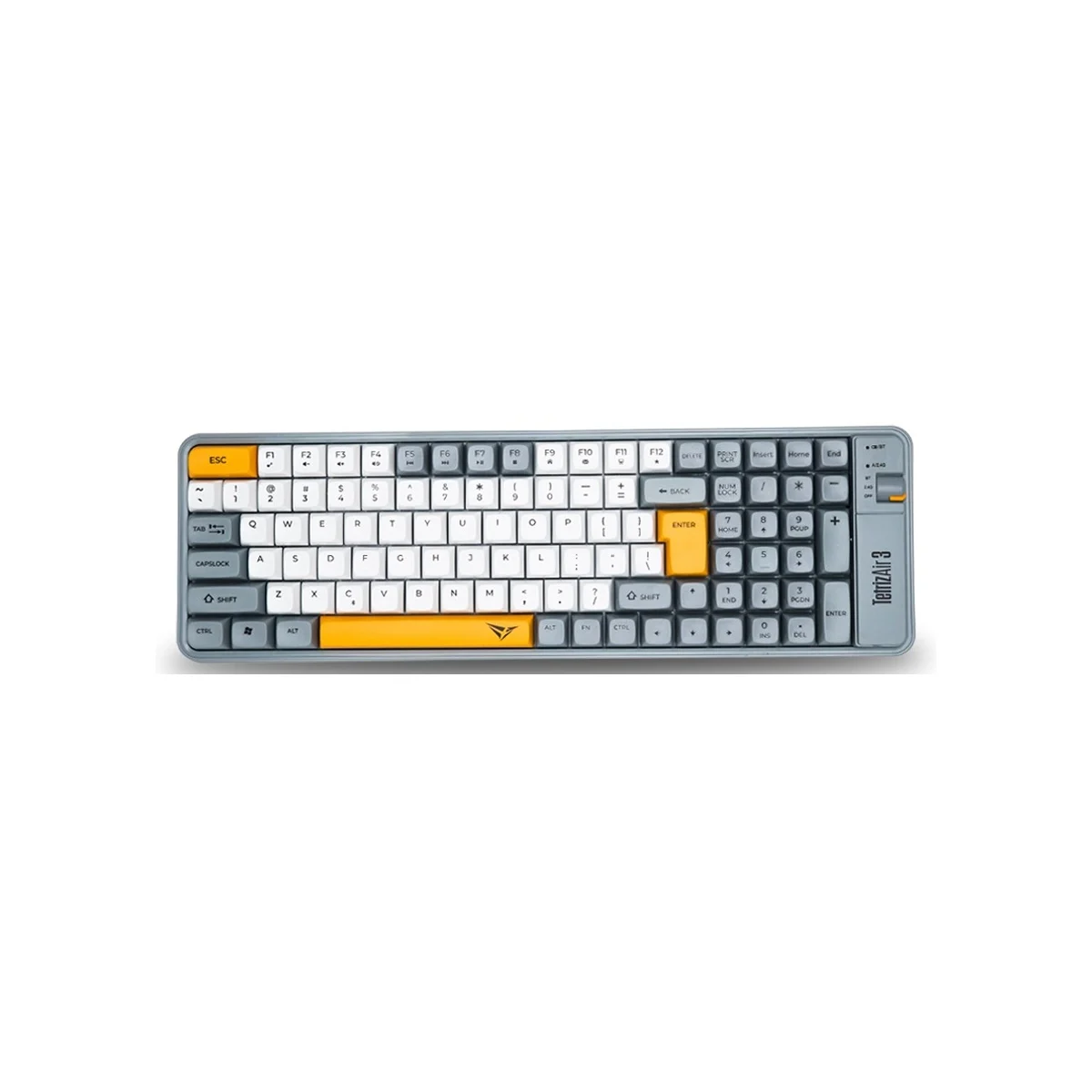 Alcatroz Tetriz Air 3 Wireless Keyboard 2.4G+BT Summer White
