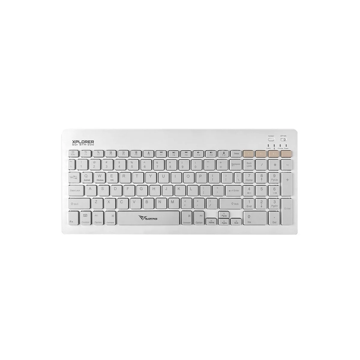 Alcatroz XPLORER GO! BTR 200 Wireless Mini Keyboard 2.4G+BT Mist White