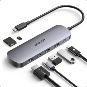 Anker Work Hub USB-C 7-in-1 1xUSBC 2xUSBA 1xPD100W 4KHDMI-SD A83D2