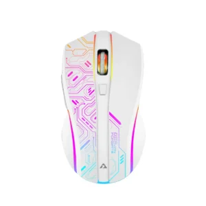 Armaggeddon Gaming Mouse Wired+2.4G Recharge FOXBAT-III CYBERPANK White