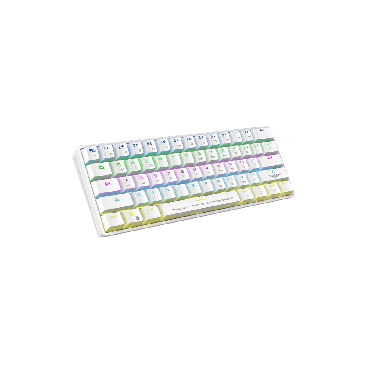 Armaggeddon MBA-61R White Wireless Bluetooth Mechanical Keyboard 61 Blue Keys
