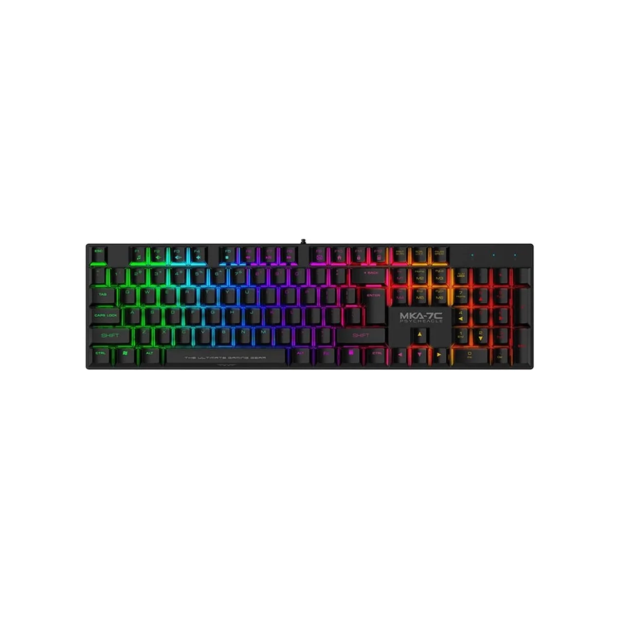 Armaggeddon MKA-7C Black Mechanical Gaming Keyboard 104 Keys Linear Red