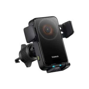Baseus Car Charger Wireless AirVent Wisdom Pro Auto Coil Alignment 15W Black