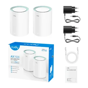 Cudy Mesh AX1500 Dual Band Gigabit Wi-Fi 6 2-Pack M1500