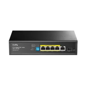 Cudy Switch POE Gigabit 4POE + 1GbE + SFP Port 120W GS1005PTS1
