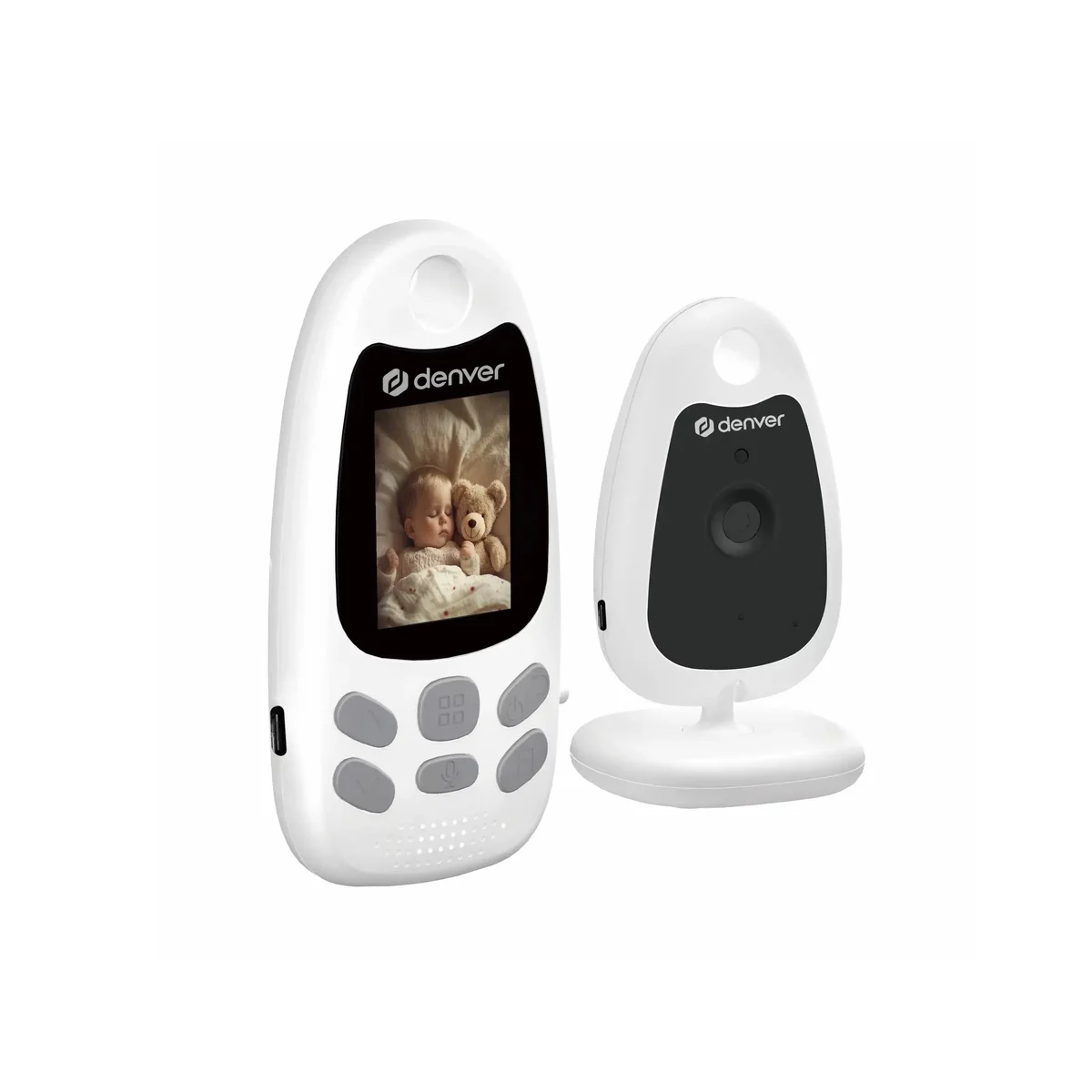 Denver Home Babycam & Monitor Kit Wireless 2.4GHz with Temperature Monitoring BC-250