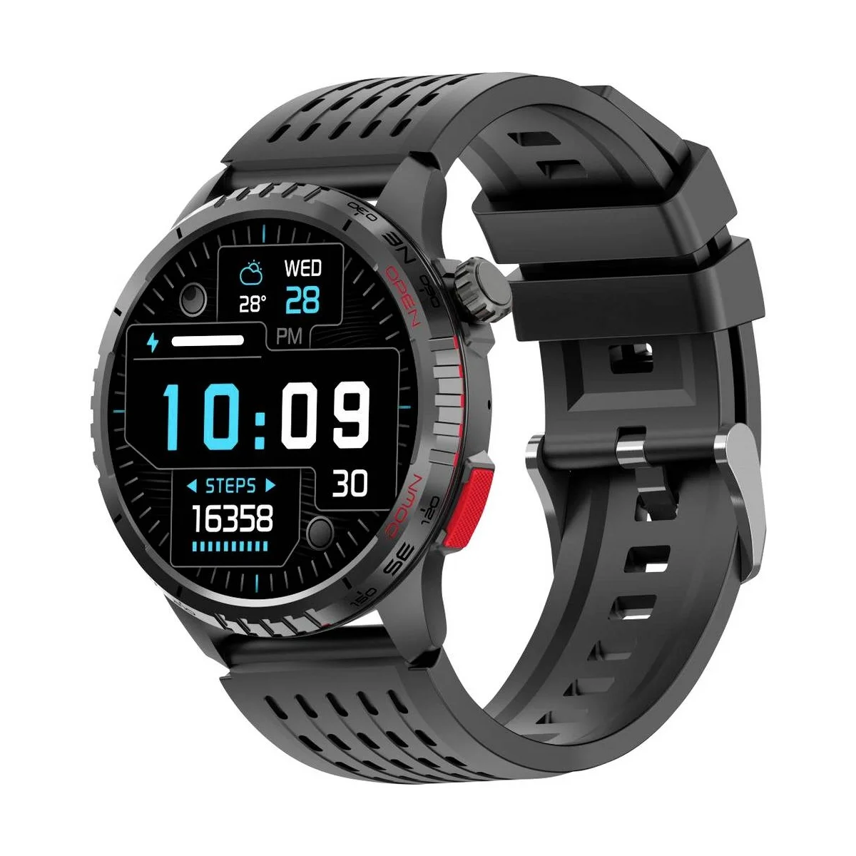 Denver Smartwatch with Call Function, Blood Pressure, GPS, SWG-345B BLACK