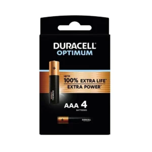 Duracell OPTIMUM AAA Up to 100% More Power than Duracell Plus (4pcs)