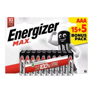 Energizer Batteries Alkaline AAA (20pcs) Alkaline MAX