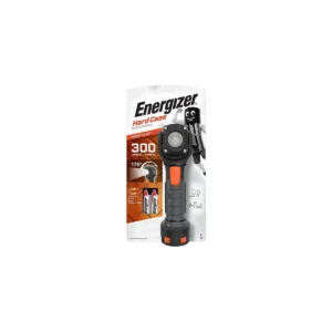 Energizer Hardcase Pivot Torch Light 300 Lumens Magnetic & IPX4 (2xAA Batteries Included)