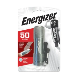 Energizer Metal Torch 3AAA – 50 Lumens, Lightweight, Impact Resistant, Lanyard