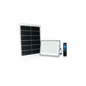 GBC ON LED PRO 300 Solar LED Floodlight with Panel & Remote 3700 lumens 300W