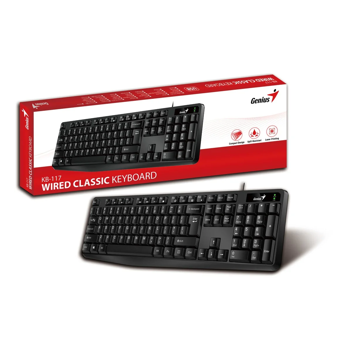 Genius KB-117 Wired Keyboard (Greek)