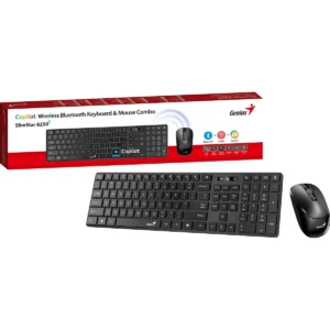 Genius Keyboard-Mouse Set Wireless+BT SlimStar 8250 Black English