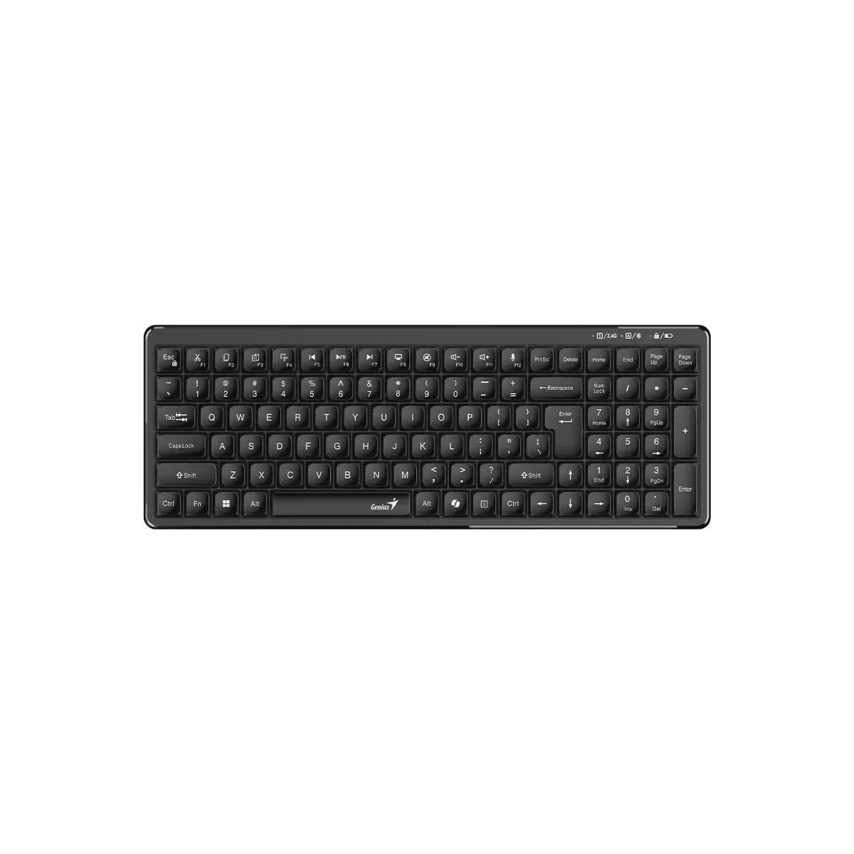 Genius Keyboard Wireless & BT Retro Typewriter Keycaps LuxeMate Q7100BT
