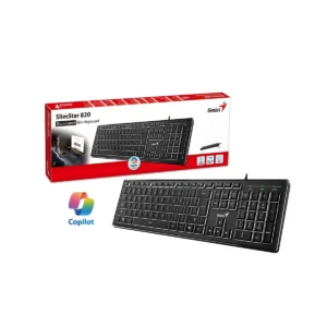Genius SlimStar 820 Wired Illuminated AI Keyboard English