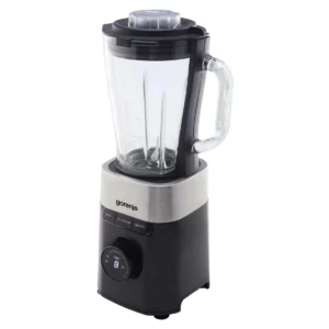 Gorenje Kitchen Blender 1000W 1.5L Glass Jug 21000 RPM 3 Programs B1000DE Black/Inox