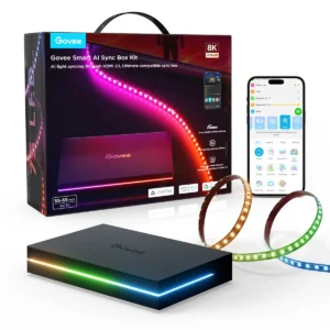 Govee TV AI Sync Box w/Strip Light for 55-65″ Max 8K 240HZ (Matter) H8604