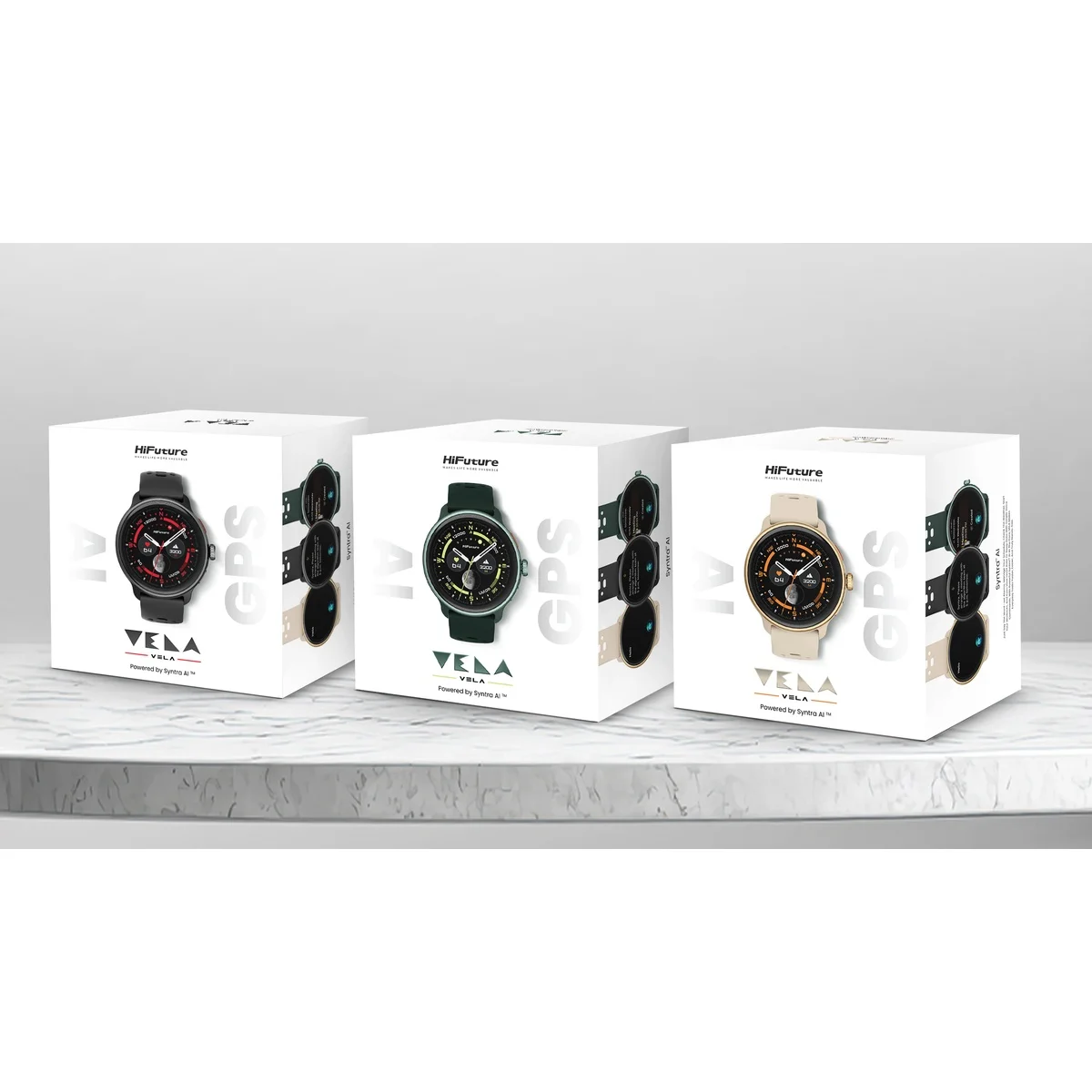 HiFuture VELA Adventure GPS SmartWatch with AMOLED Black