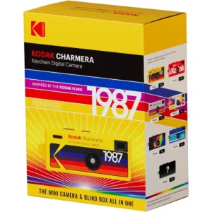 Kodak Charmera Keychain Digital Camera 1.6 Megapixels, Micro SD Card Slot (Contains one of seven random styles)