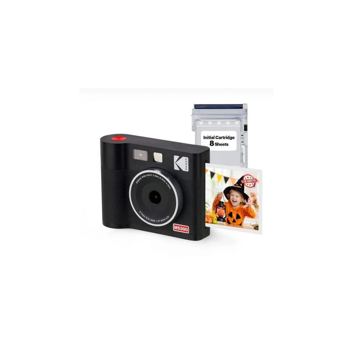 Kodak Instant Camera & Printer ERA Mini Shot 3 MS300B Black (3×3)