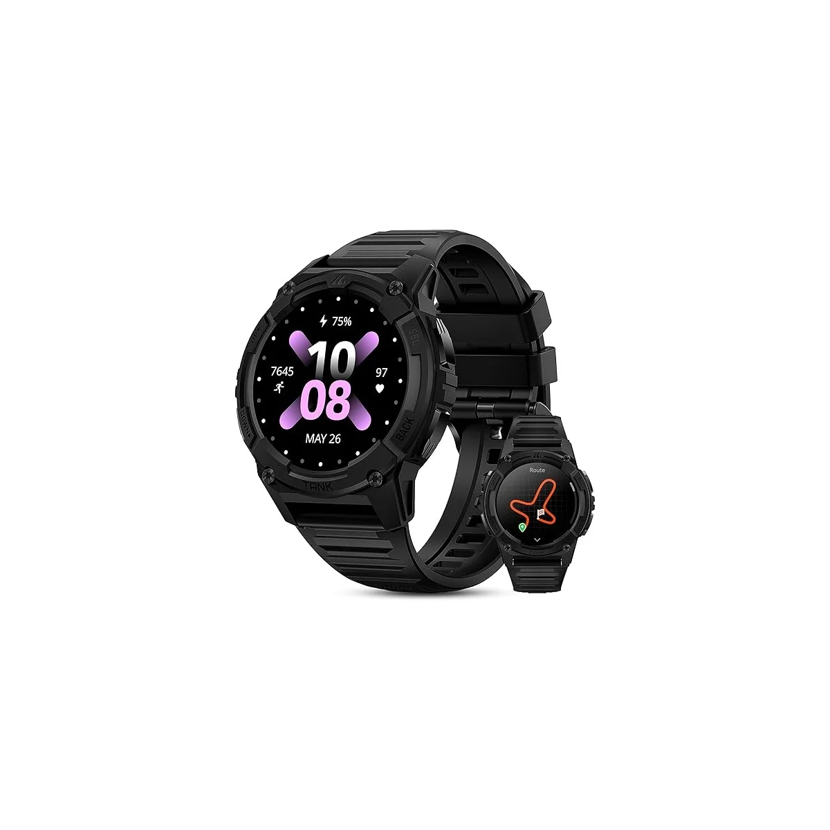 Kospet TANK S2 Rugged Smartwatch GPS Silicone Black