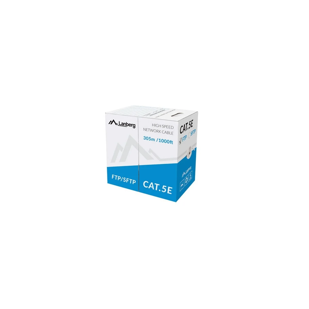 Lanberg CAT5e SFTP CU Cable 305m Grey LCS5-11CU-0305-S