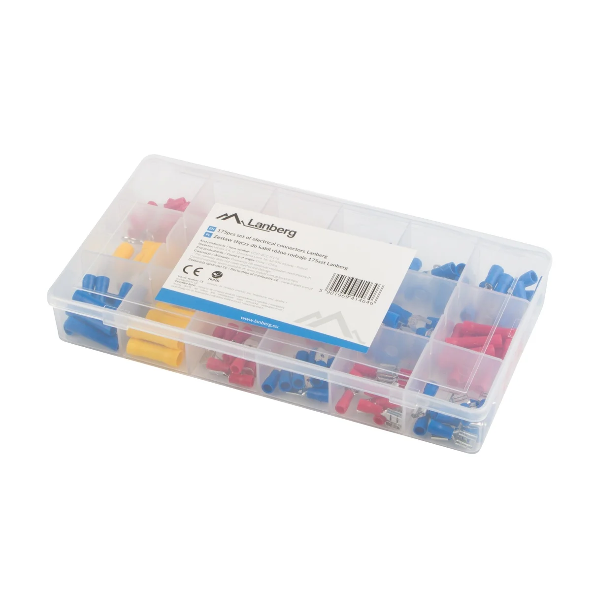 Lanberg Cable Terminal Kit 175pcs 1.25-4mm