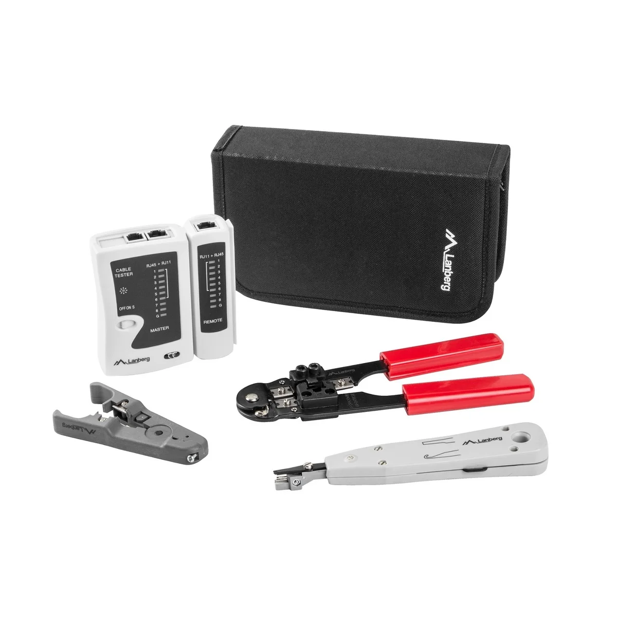 Lanberg NT-0301 Network Tool Case w/Tools & Tester