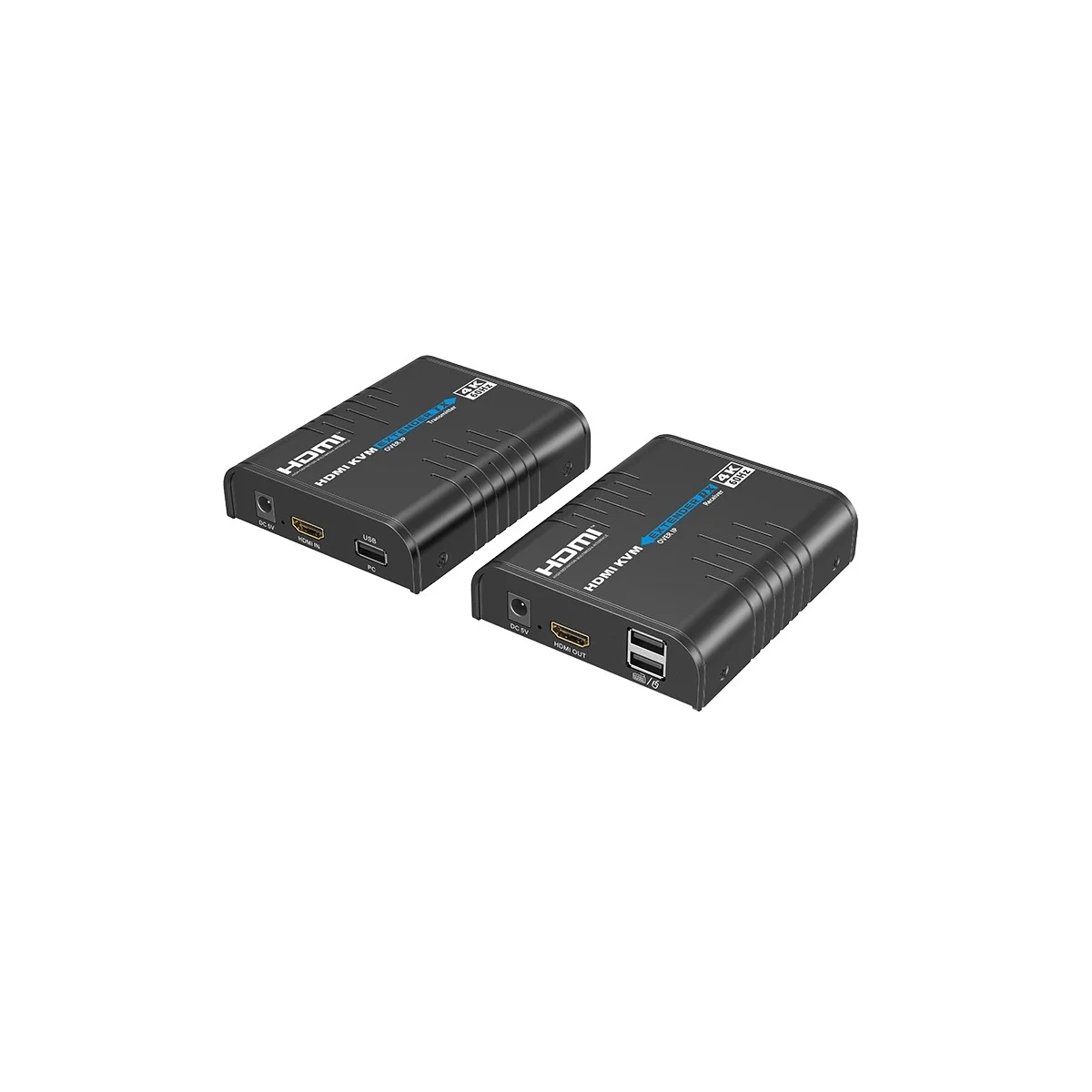 Lenkeng KVM HDMI Extender over IP 1G 4K60Hz 120m & Touch Screen Control LKV473KVM-M5.0