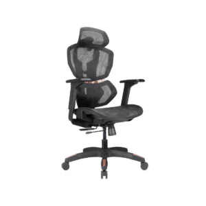Lumivida Gaming/Office Chair Ergonomic Mesh Lumbar Support Adjustable Seat/Armrest CH09-8 Black