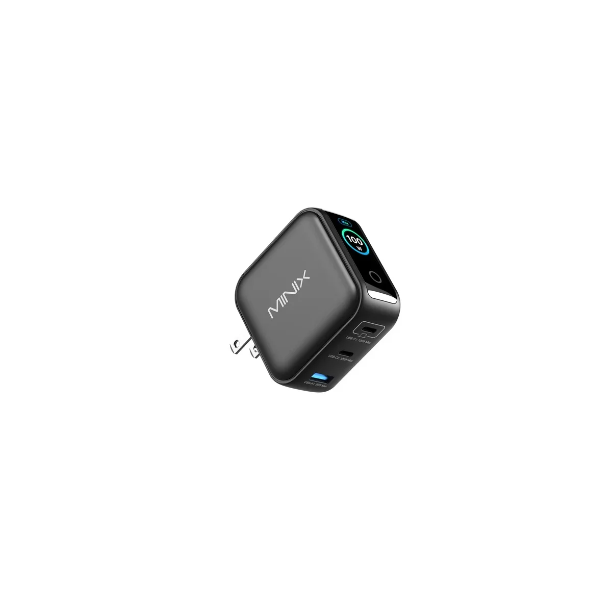 MINIX GaN Wall Charger 100W 2x USB-C/1xUSB-A with LED NEO P3 PRO