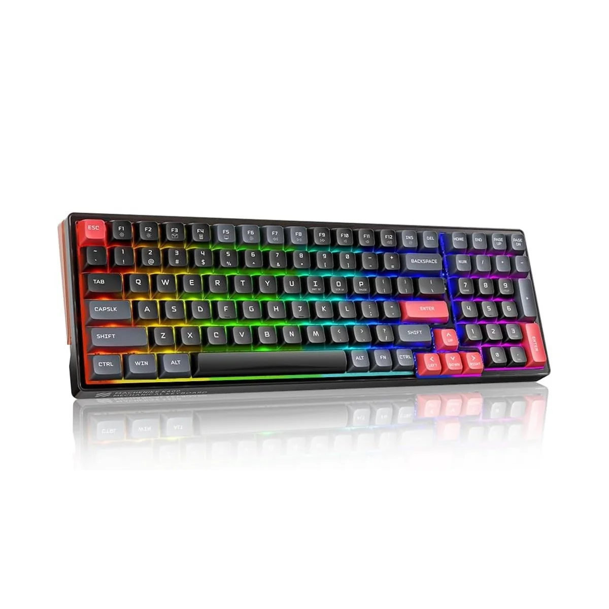 Machenike K600-B100 LITE Mechanical Gaming Keyboard 104 Red Switch Keys