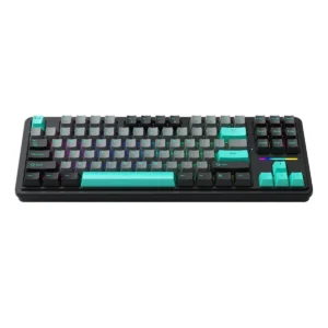 Machenike Wired Gaming Keyboard KG87,Gasket Design, Fully Hot-swappable Switches, Mechanical Silver Linear Switches