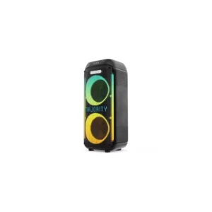 Majority Speakers Portable Karaoke PULSE P2 120W 2×6.5” Wired Mic BT/USB/RGB UK