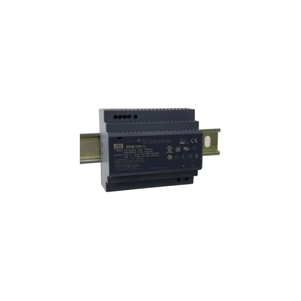 Meanwell HDR-150-12 Ultra Slim Din Rail Power Supply 12V 150W