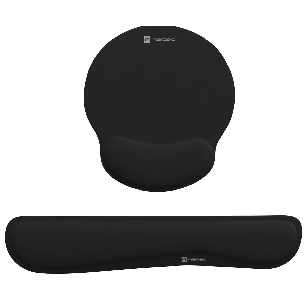 Natec Mousepad & Wrist Rest 2in1 Ergonomic Foam Padding CHIPMUNK2-IN-1 Black