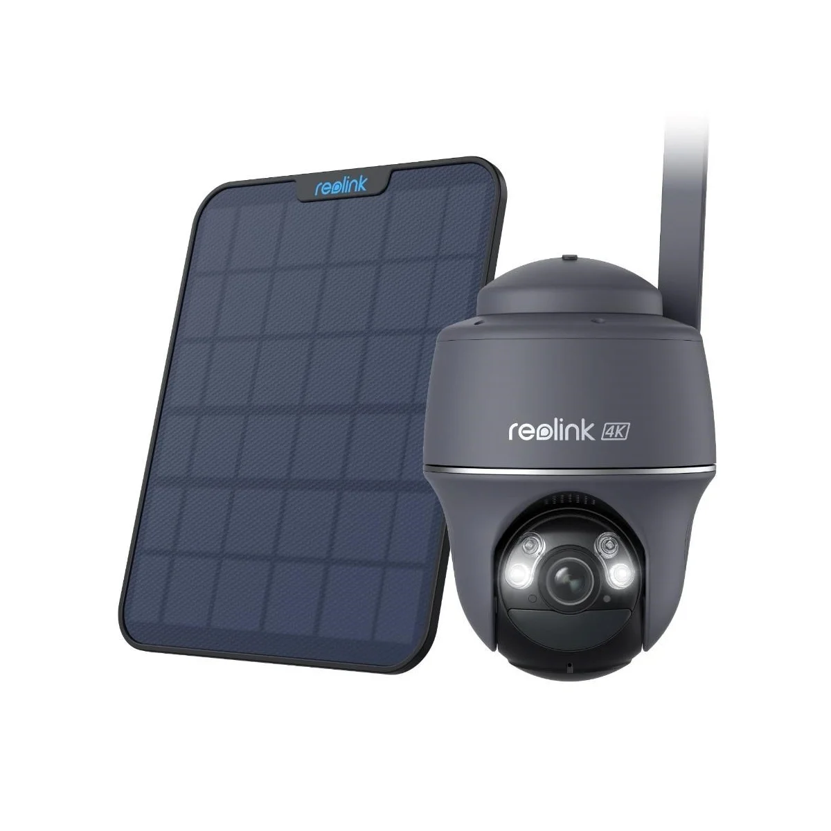 Reolink BP4G Outdoor Battery Camera 4K 4G (LTE) PTZ GO PT Ultra (G440) (Grey) Bundle
