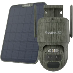 Reolink BP4G Outdoor Battery Camera 4K Trackmix LTE (G770-C) (Camo) Bundle