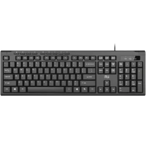 Rii Keyboard Wired Ultra-Slim Silent Full Sized RK907
