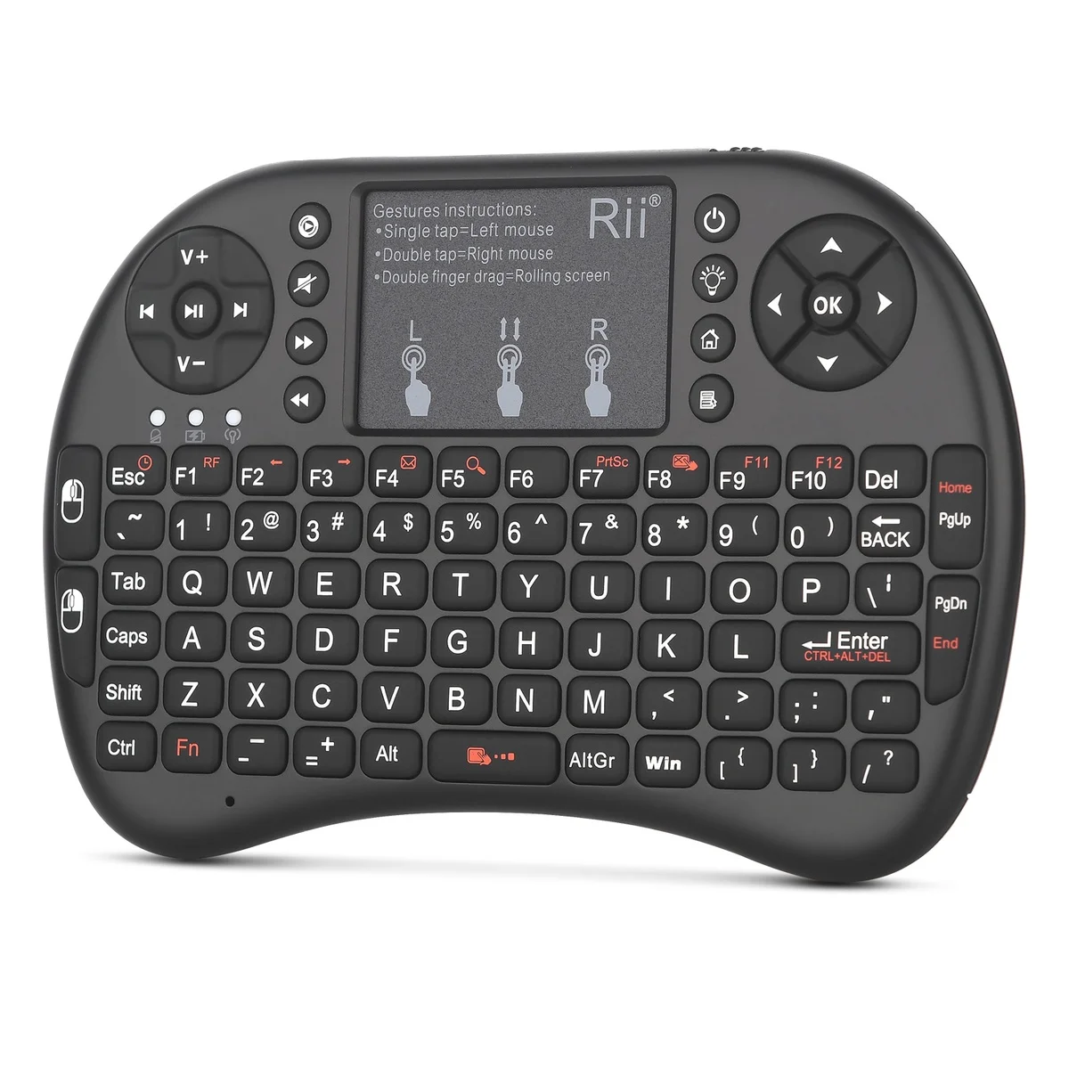 Rii Mini Keyboard Wireless 2.4GHz with Touchpad i8+