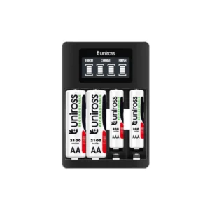 Uniross UCU002 Fast 2hr USB Charger for AA/AAA With LCD Screen