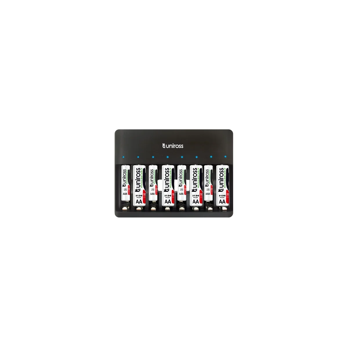Uniross UCU006 8 Bay Rapid USB Charger AA/AAA