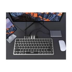 Unitek 9in1 Keyboard & USB-C 3.0 Hub 4x USB Ports HDMI 4K60Hz Card Reader & 100W PD D1092A