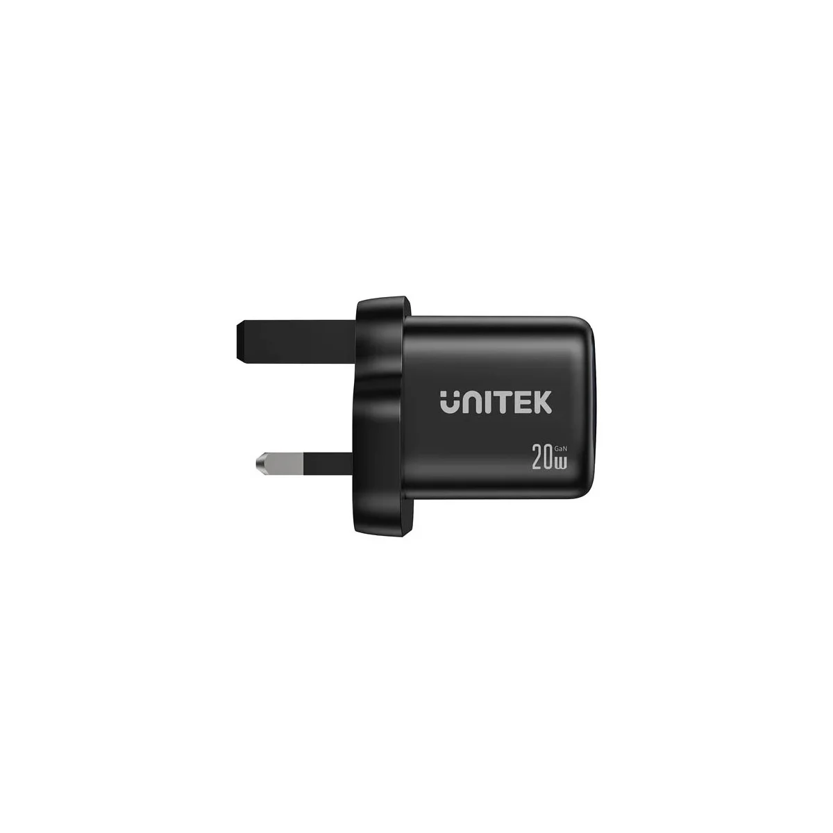 Unitek Charge Wall GaN 20W USBCx1 & USBAx1 UK P1128 Black