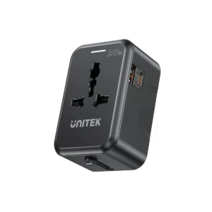 Unitek P1120A Universal Travel Charger 20W USBC+USBA Black