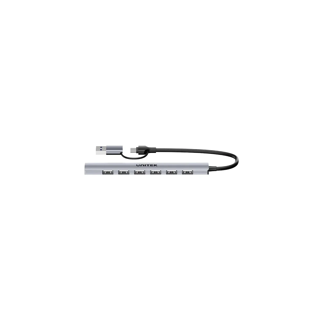 Unitek USB-A Hub 7-Port USB2.0 with 0.15m cable H1209A