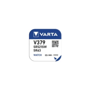 Varta Silver Oxide Coin Cell Battery 379 SR63 SR521SW (Low Drain)