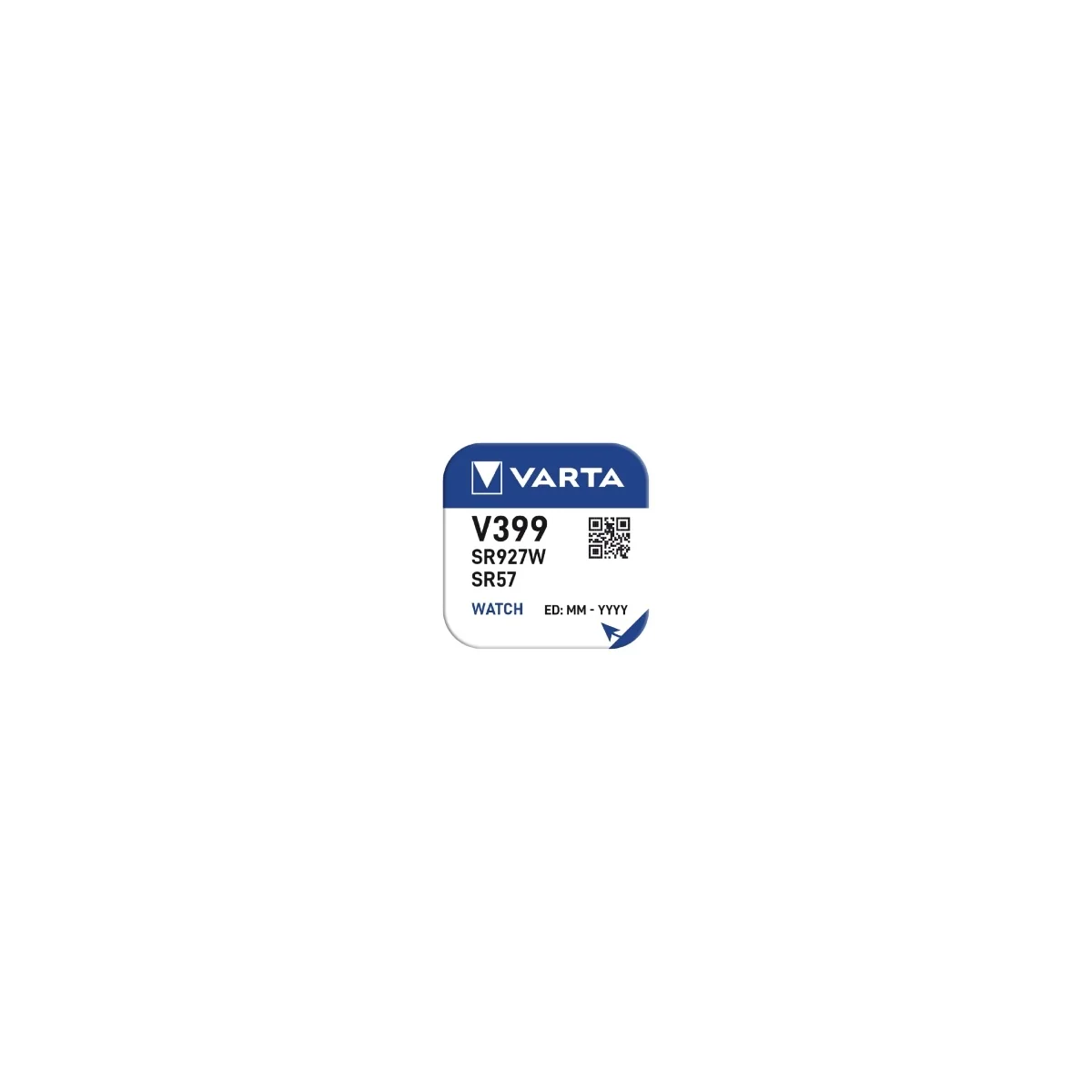 Varta Silver Oxide Coin Cell Battery 399 SR57 SR927W (High Drain)