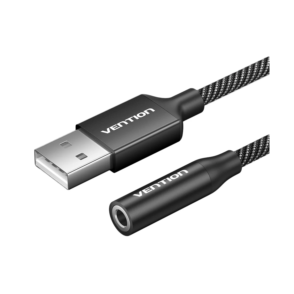 Vention AUDIO CONVERTER USB-A to 1×3.5mm 1.0m Cable Braided CVEBF